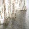 neutral striped velvet-chenille fabric from Kai