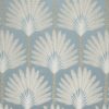 blue botanical embroideried fabric from Kai