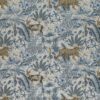 blue animal embroideried fabric from Kai