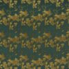 green botanical woven fabric from Kai