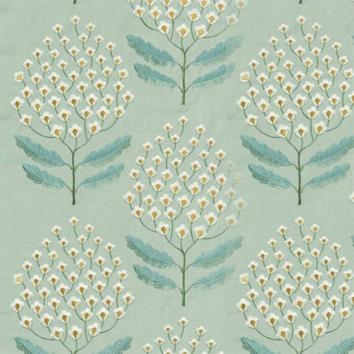 Bellis Fabric - Blue Clay swatch