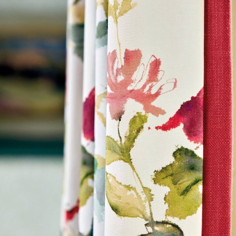 Honey Flowers Fabric - Anise / Slate by Honey Flowers Fabric - Anise / Slate from