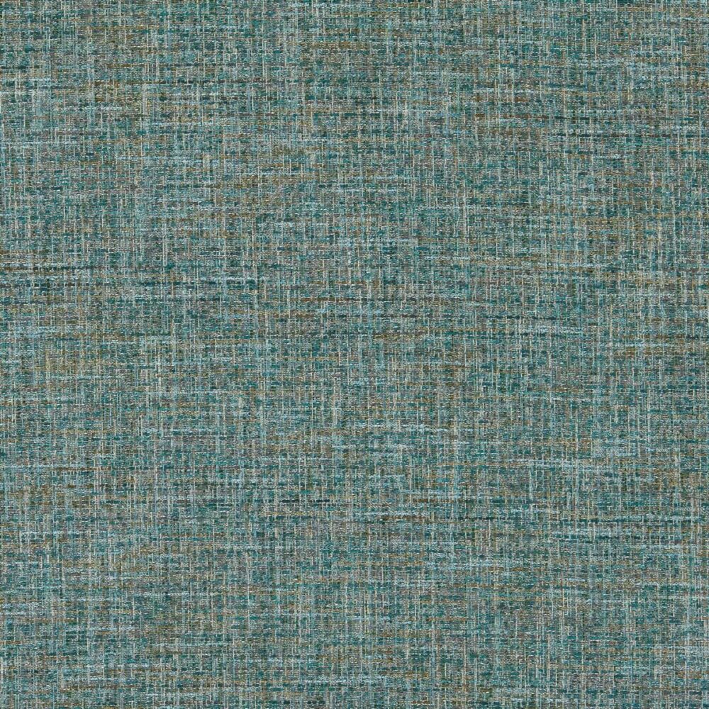 Cetara Fabric - Kingfisher by white plain woven fabric from Studio G