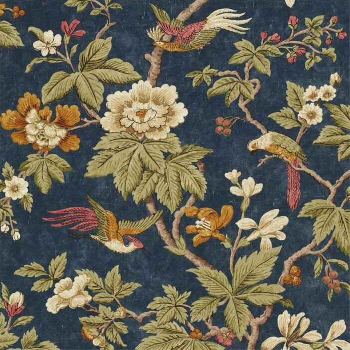 Lophura Fabric - Navy swatch