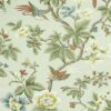 multicolour botanical cotton fabric from Sanderson