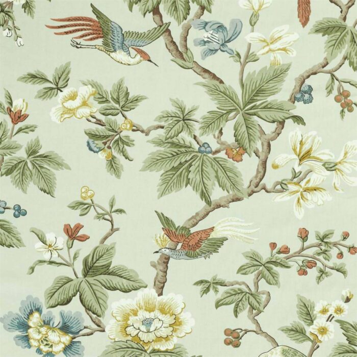 Lophura Fabric - English Grey swatch
