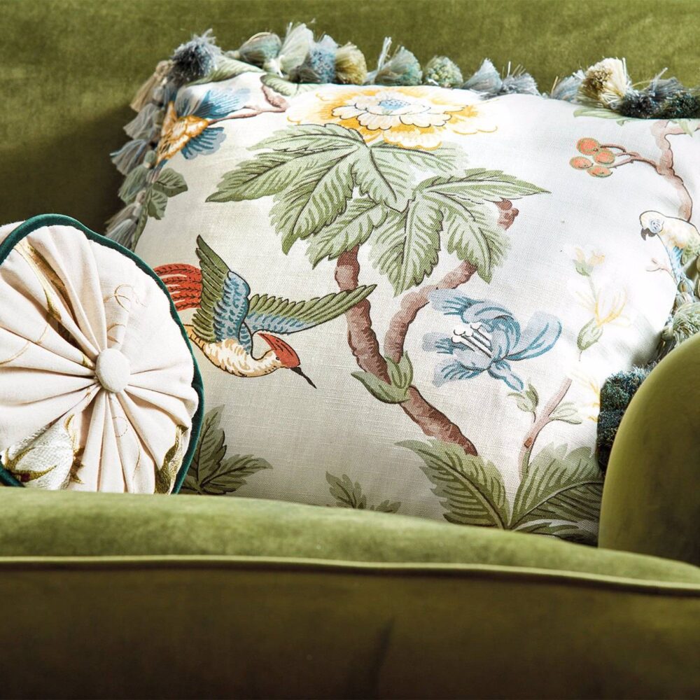 Lophura Fabric - English Grey from
