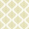green botanical embroideried fabric from Sanderson