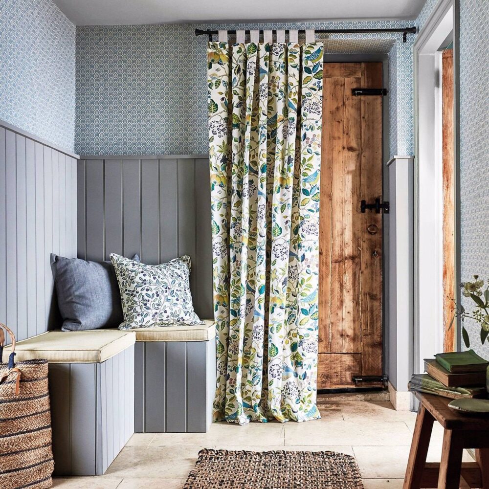 Orchard Tree Weave Fabric - Slate from