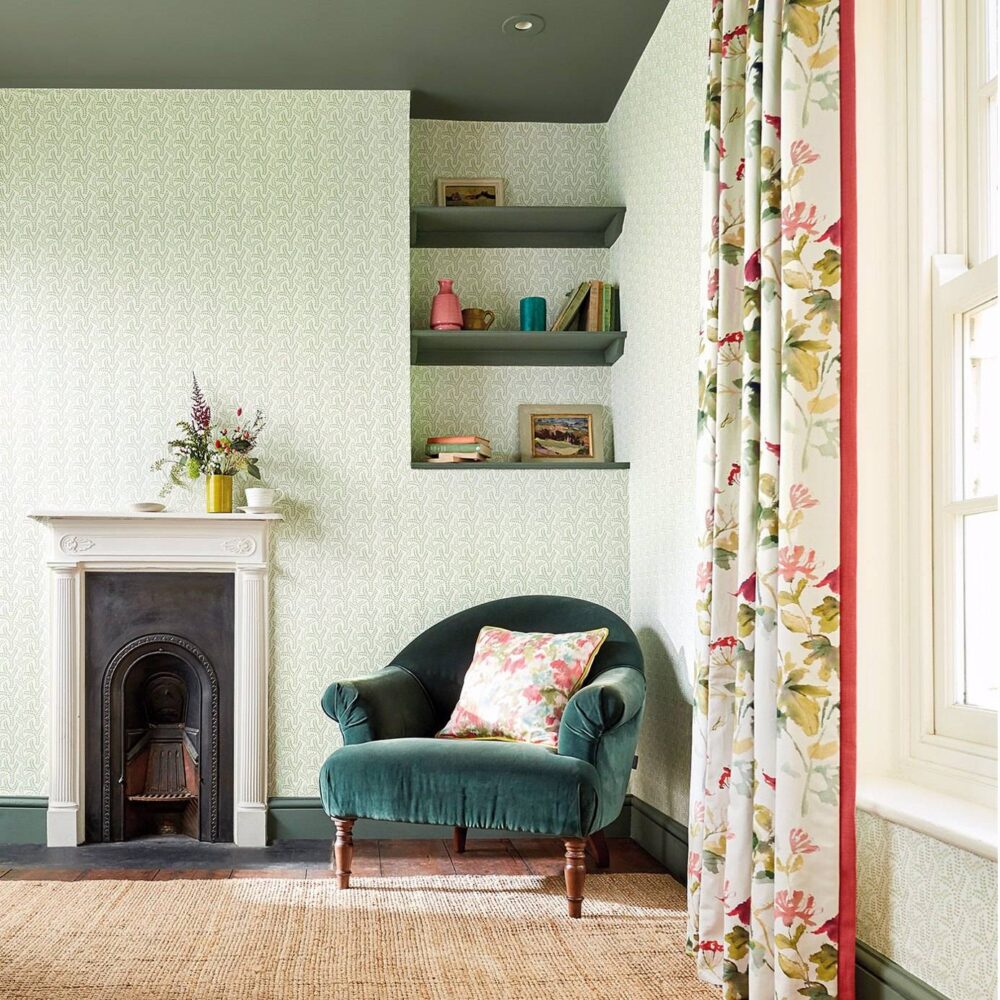 Orchard Tree Weave Fabric - Slate from