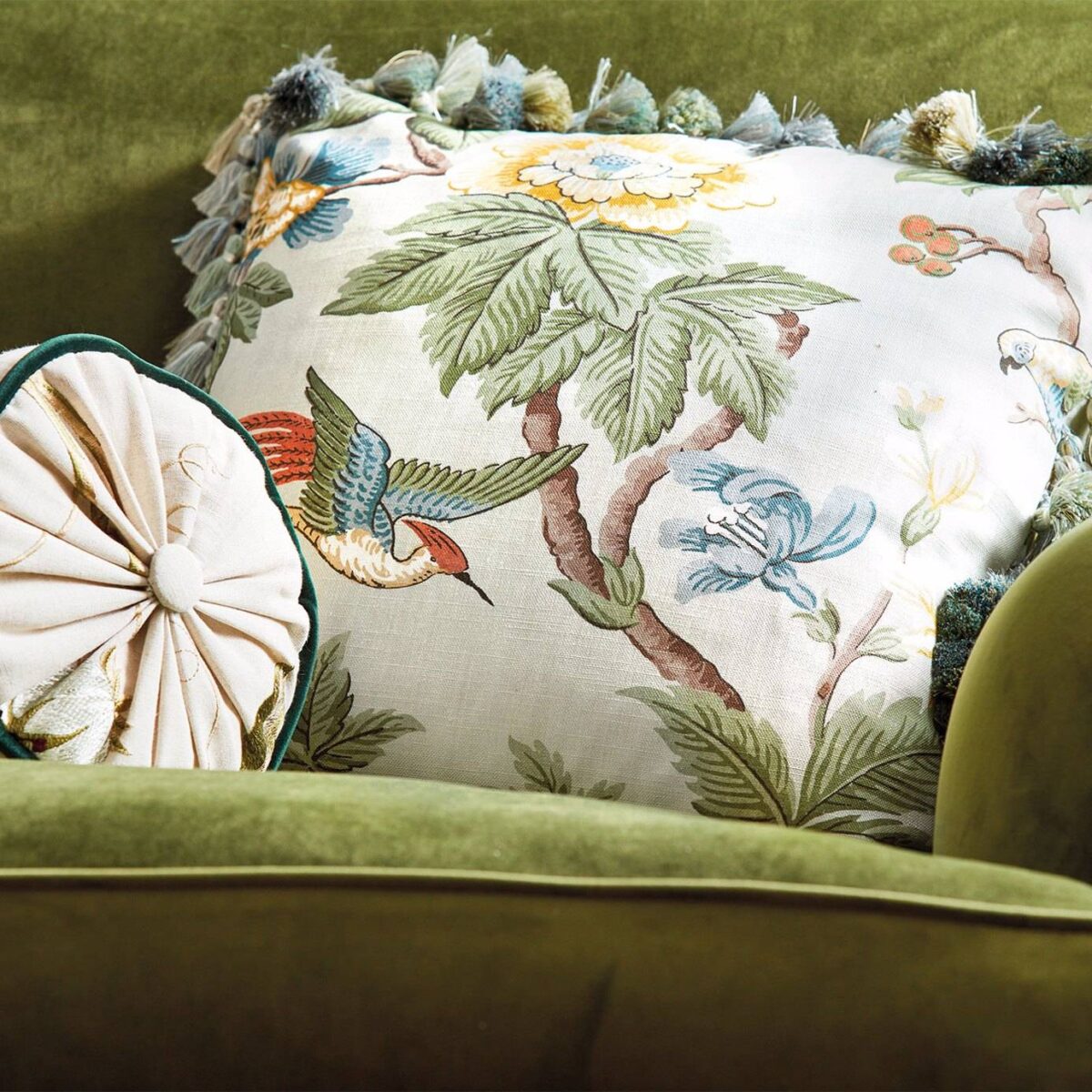 Poet's Rose Fabric - Linen by Poet's Rose Fabric - Linen from