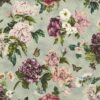 multicolour botanical velvet-chenille fabric from Sanderson