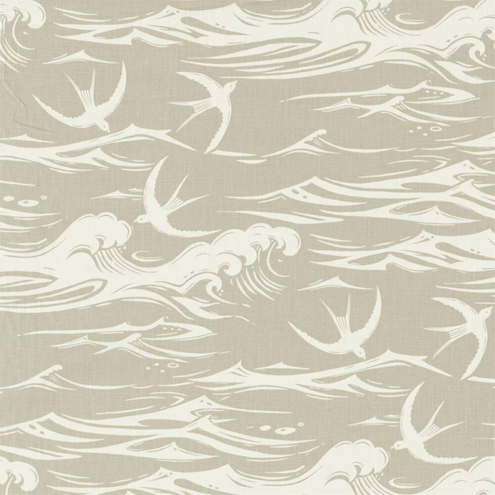 brown animal cotton fabric from Sanderson