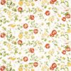 green animal linen fabric from Sanderson