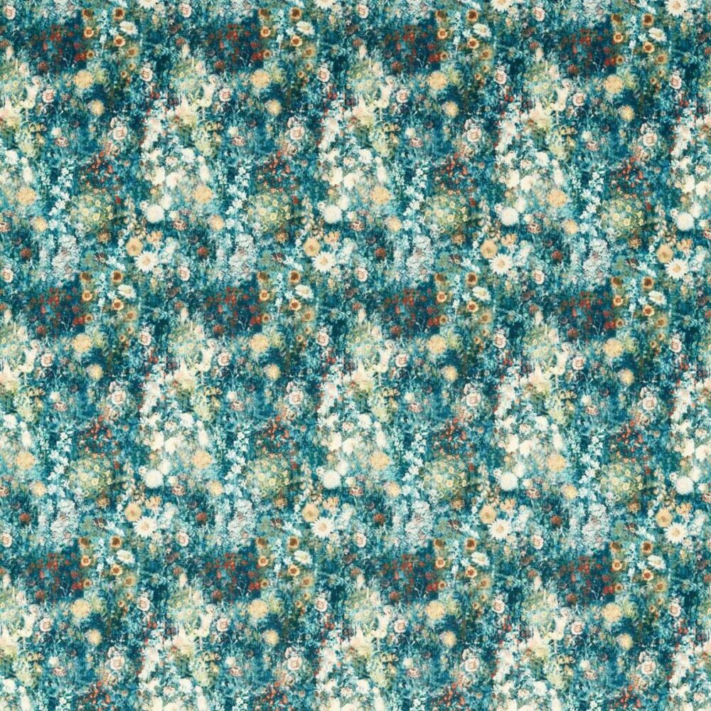 Rosedene Fabric - Denim / Spice by Rosedene Fabric - Denim / Spice from