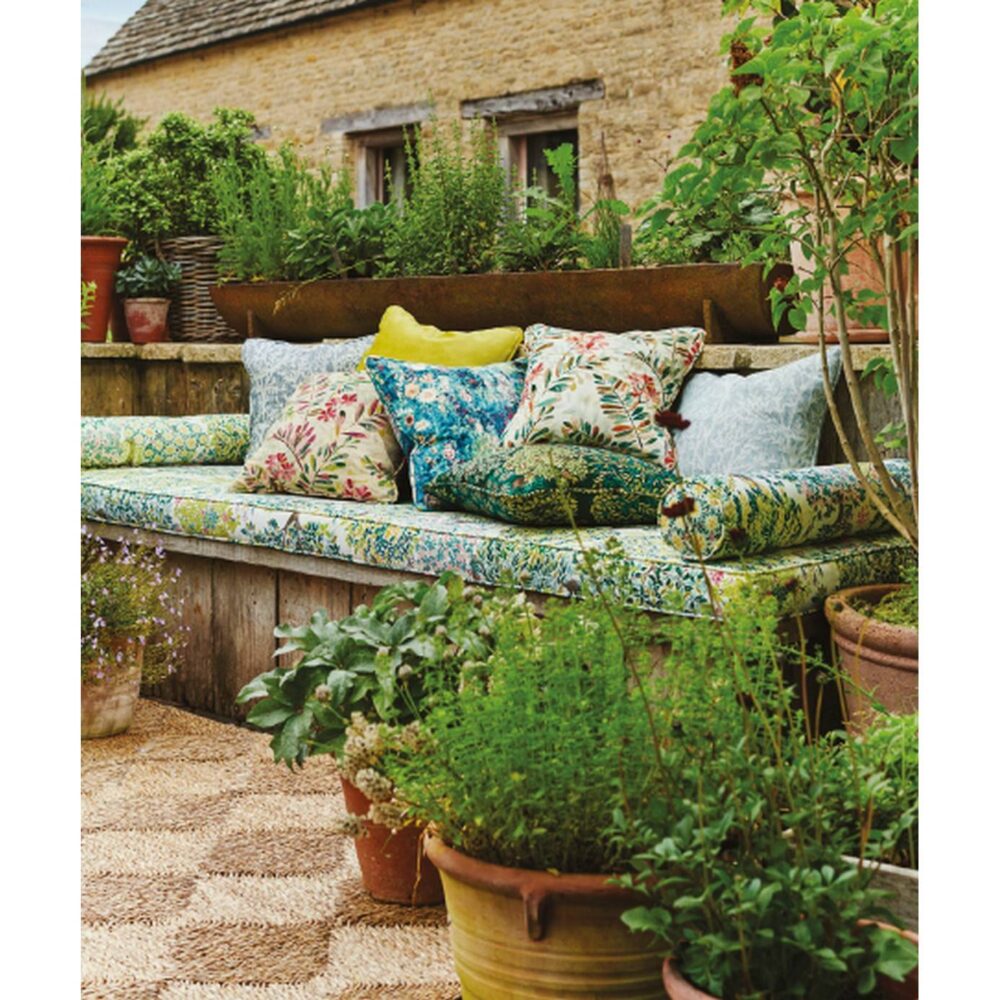 Rosedene Fabric - Denim / Spice by Rosedene Fabric - Denim / Spice from
