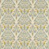 blue botanical cotton fabric from Studio G