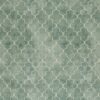 green geometric embroideried fabric from Kai