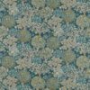 blue botanical cotton fabric from Studio G