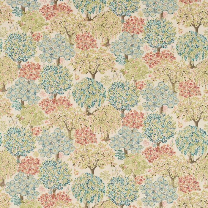 Tatton Fabric - Spice / Linen swatch