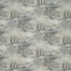 blue botanical cotton fabric from Kai
