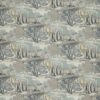 black-grey botanical cotton fabric from Kai