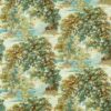 green botanical printed fabric from Sanderson