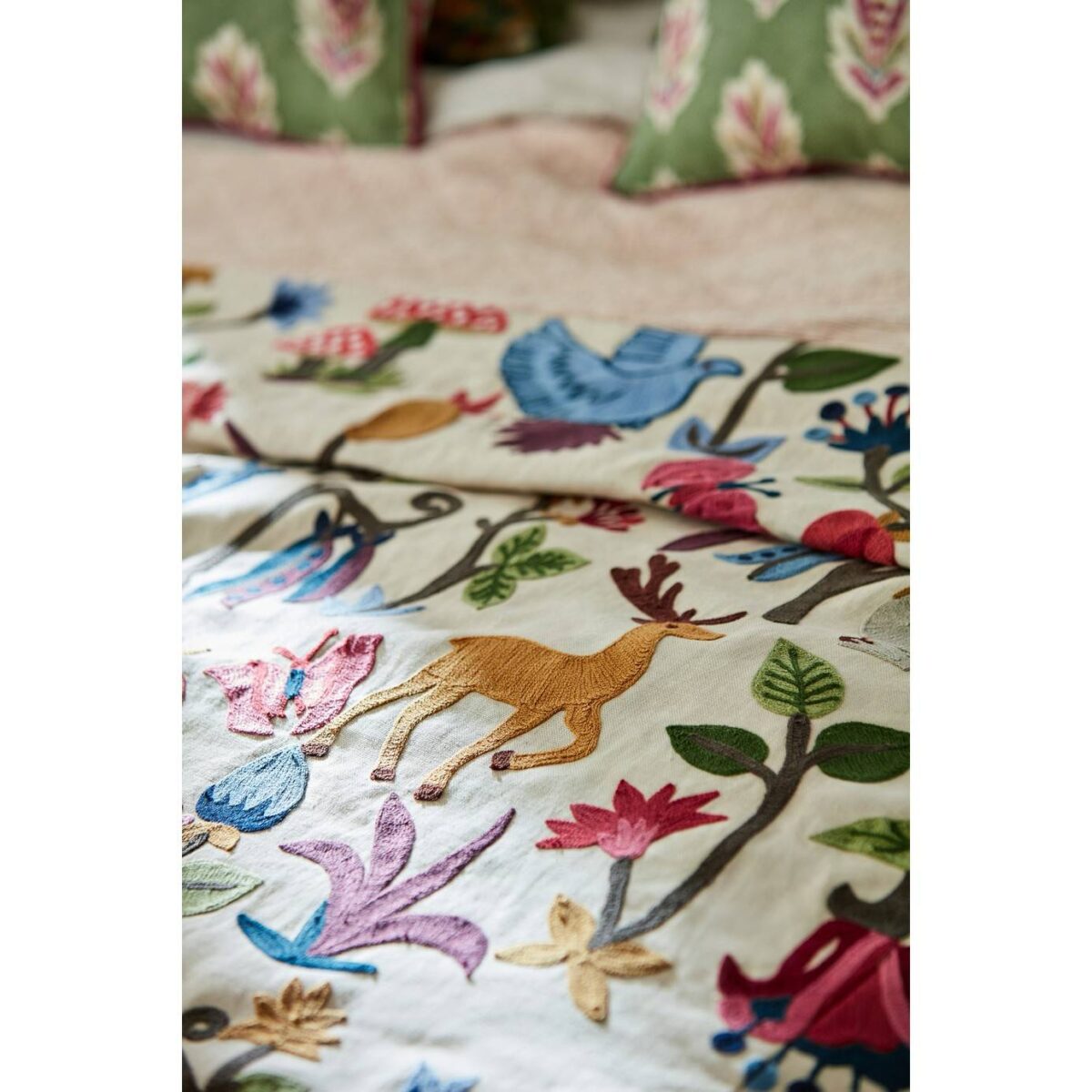 Forest of Dean Fabric - Mulberry / Multi by Forest of Dean Fabric - Mulberry / Multi from