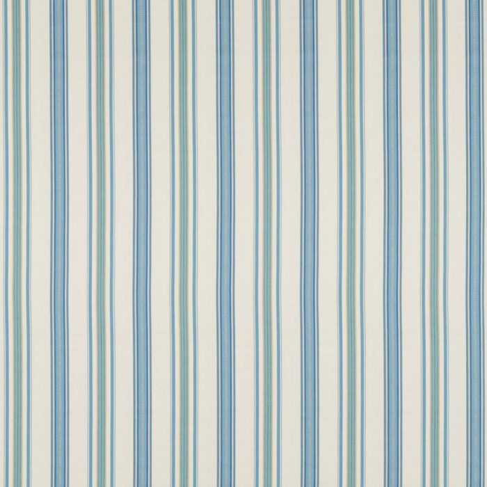 Valley Stripe Fabric - Indigo / Ivory swatch