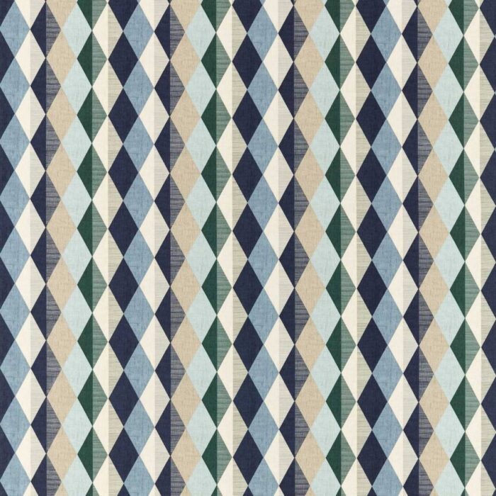Denver Fabric - Mineral / Navy swatch