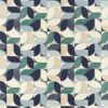 blue geometric cotton fabric from Studio G