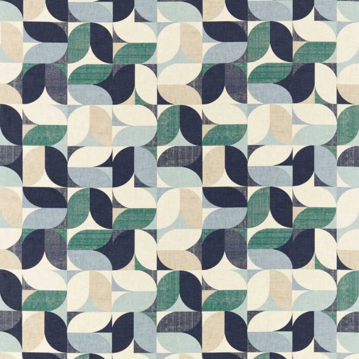 Reno Fabric - Mineral / Navy swatch