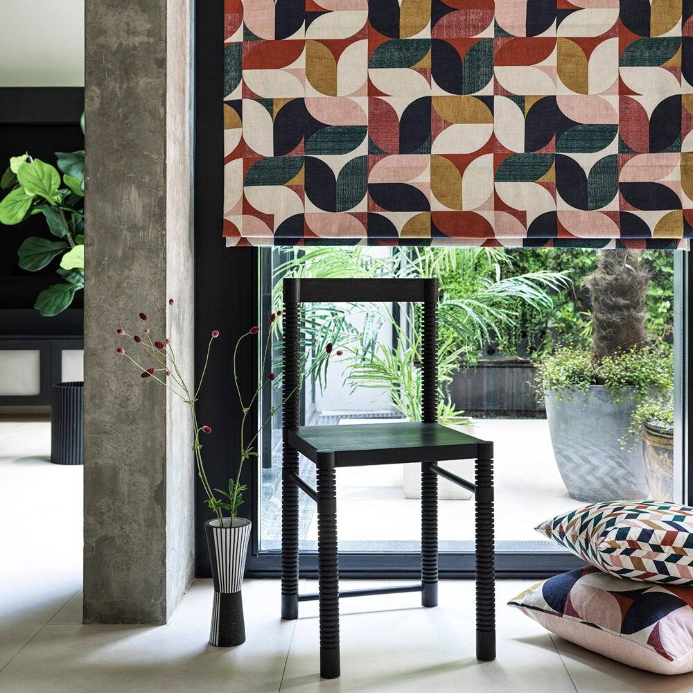 Reno Fabric - Mineral / Navy by Reno Fabric - Mineral / Navy from
