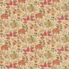orange botanical printed fabric from Sanderson