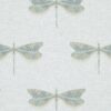 blue animal embroideried fabric from Kai