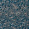 blue botanical jacquard fabric from Kai