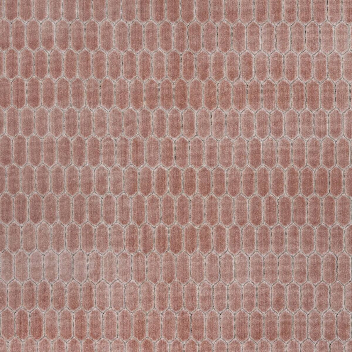 pink geometric velvet-chenille fabric from Kai