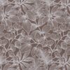 brown botanical jacquard fabric from Kai