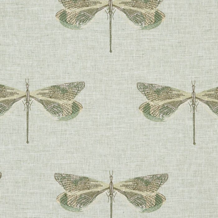 Jewelwing Fabric - Aloe swatch