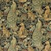 multicolour animal velvet-chenille fabric from William Morris & Co