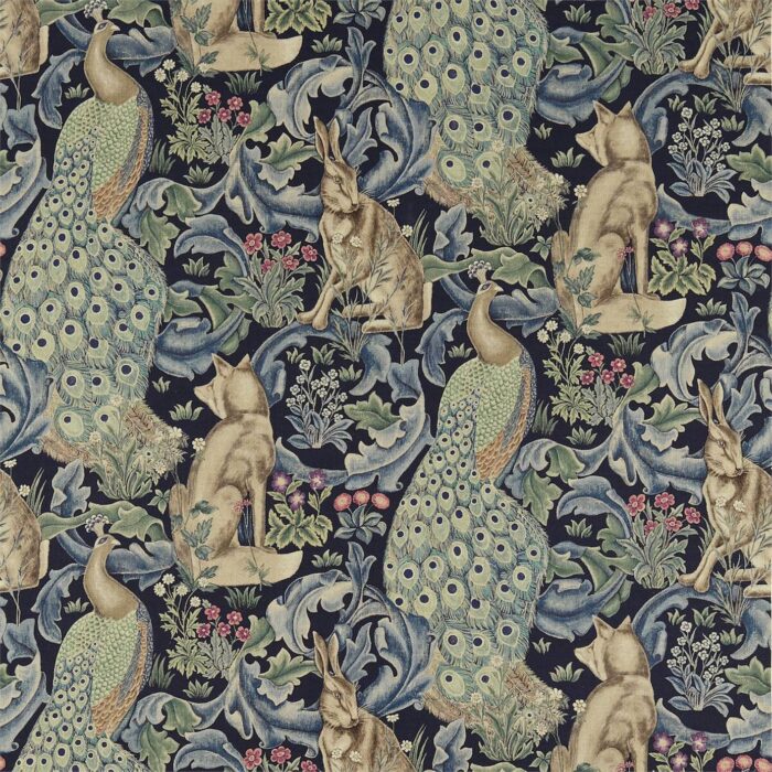 Forest Fabric - Indigo swatch