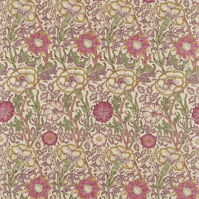 Pink & Rose Fabric - Manilla / Wine swatch