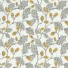 brown botanical cotton fabric from Studio G