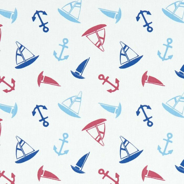 Ahoy Fabric - Marine swatch