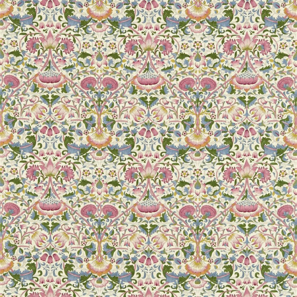 Lodden Fabric - Blush / Woad by Lodden Fabric - Blush / Woad from