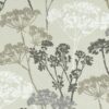 brown botanical cotton fabric from Studio G