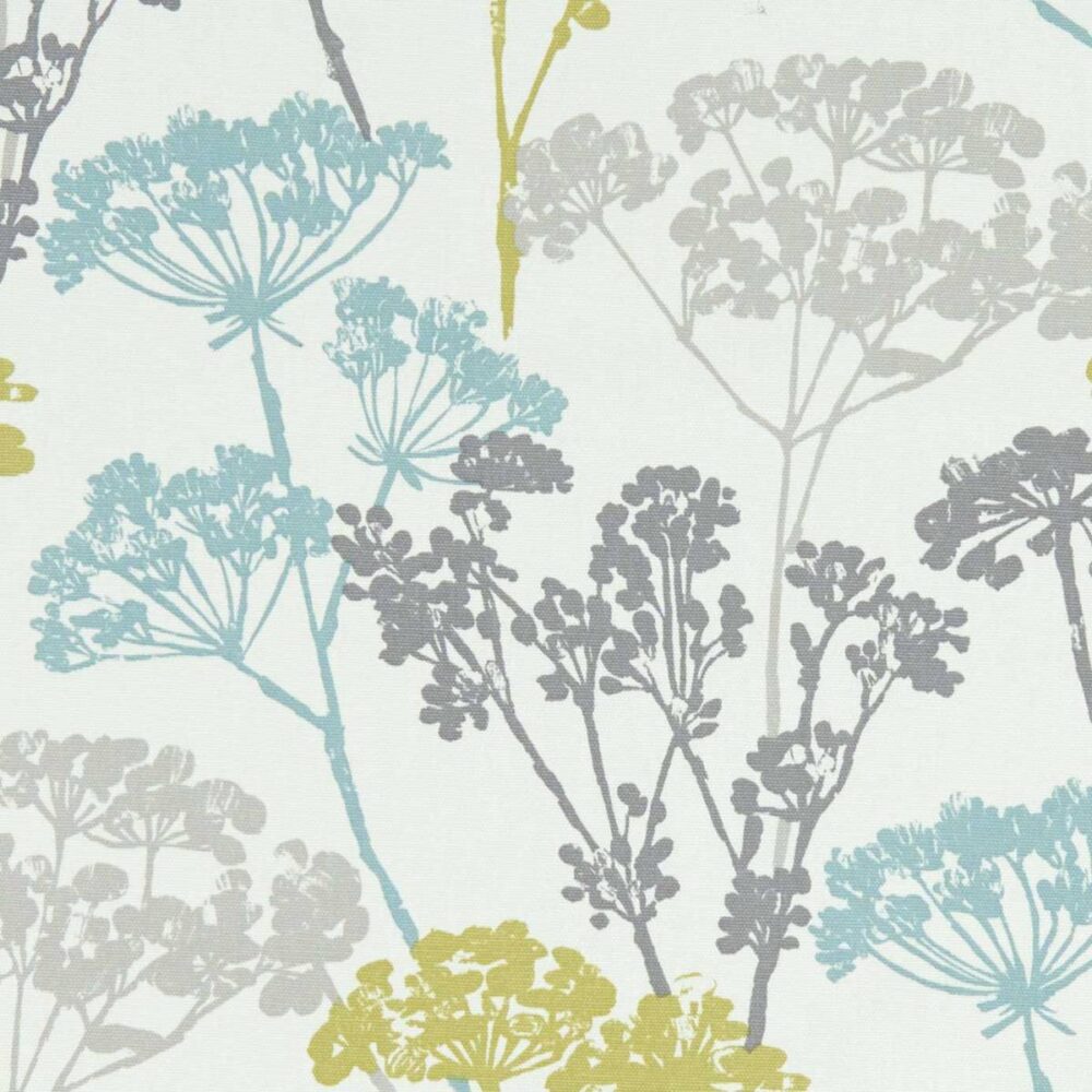 Dunwich Fabric - Mineral by multicolour botanical cotton fabric from Studio G