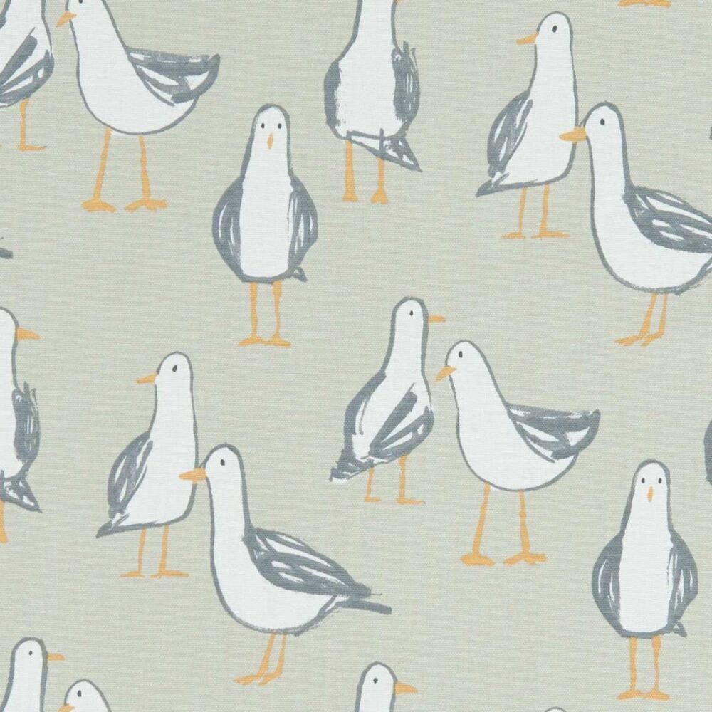 Laridae Fabric - Taupe by brown animal cotton fabric from Studio G