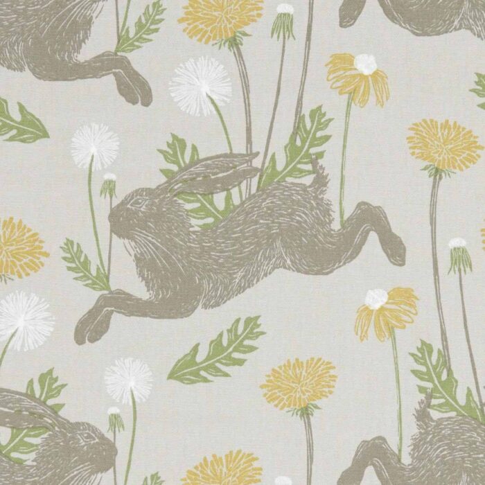 March Hare Fabric - Linen swatch