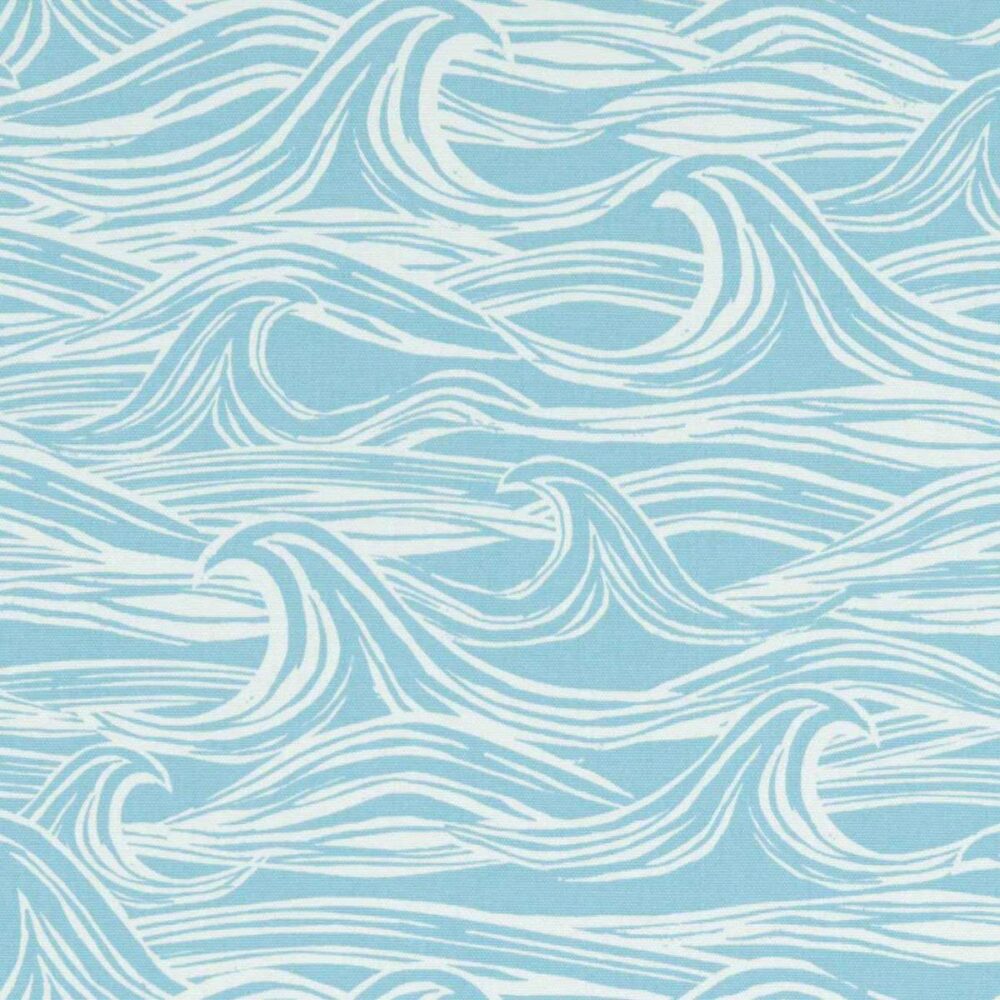 Surf Fabric - Aqua by blue misc cotton fabric from Studio G